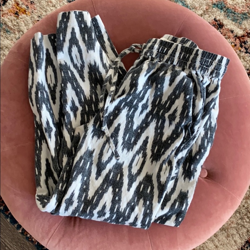 J.Crew Drawstring Ikat Pants